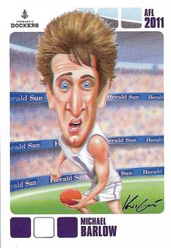 2011 Herald Sun AFL  - All Star Caricature #NNO Michael Barlow Front